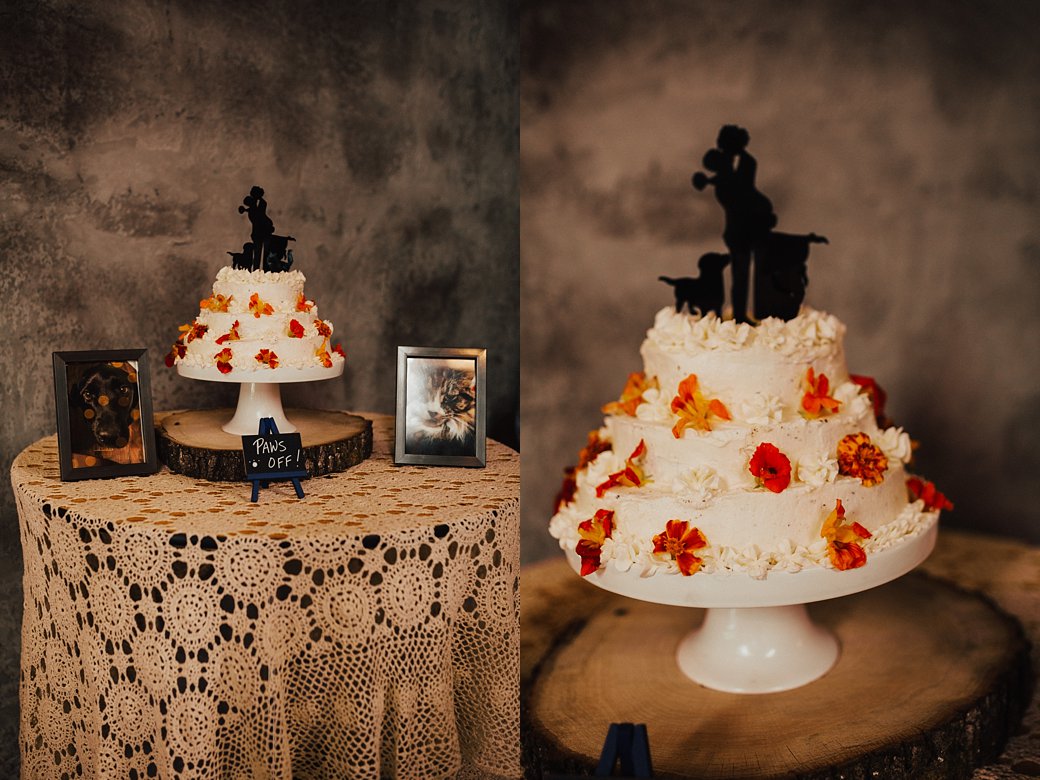 Hadley and Cliff's wedding cake 