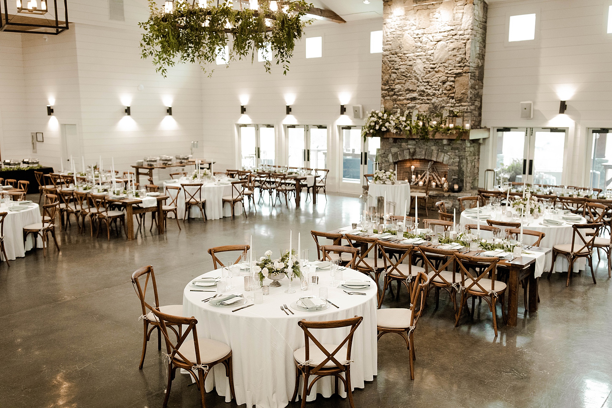 indoor wedding reception elegant 